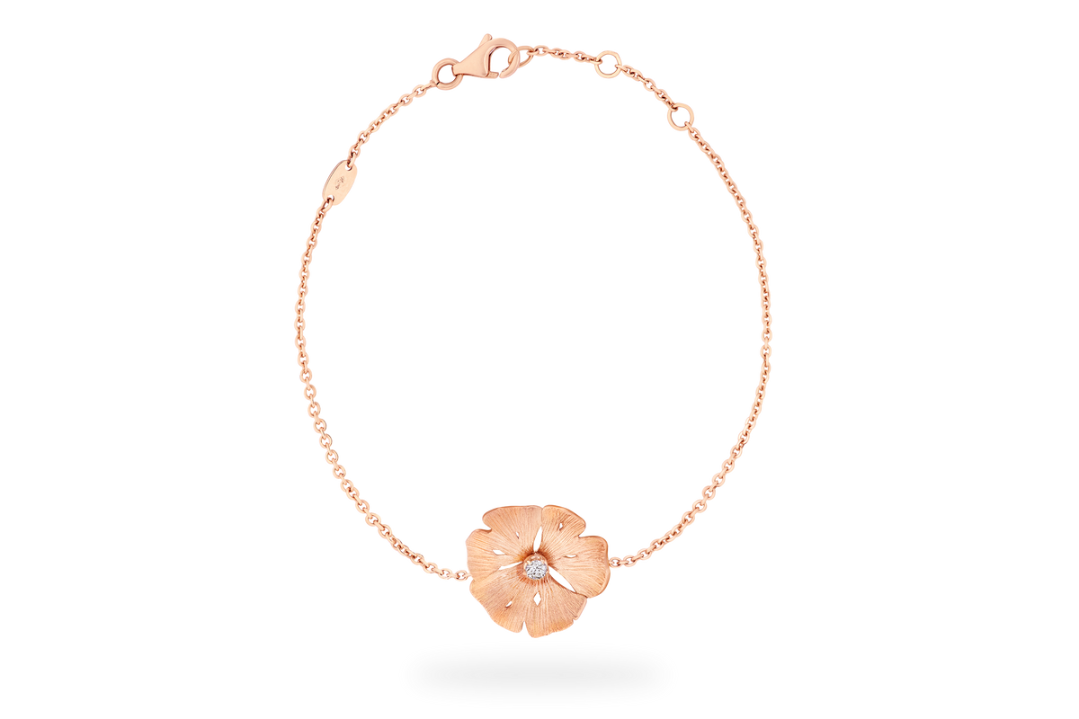 Bracelet Ginkgo - Or Rose