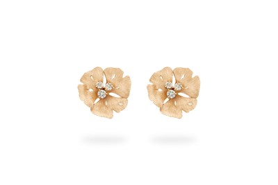 Ginkgo Medium Earring - Yellow Gold