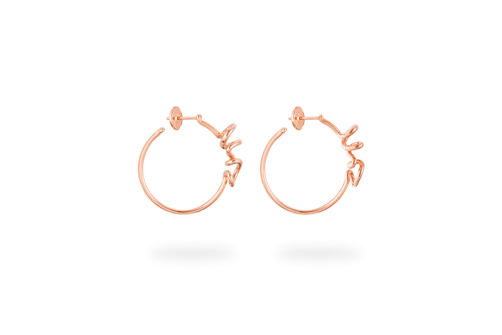 Créoles Tourbillon - Or Rose