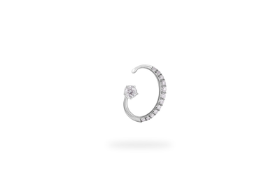 Open Pavé Elixir Earring - White Gold
