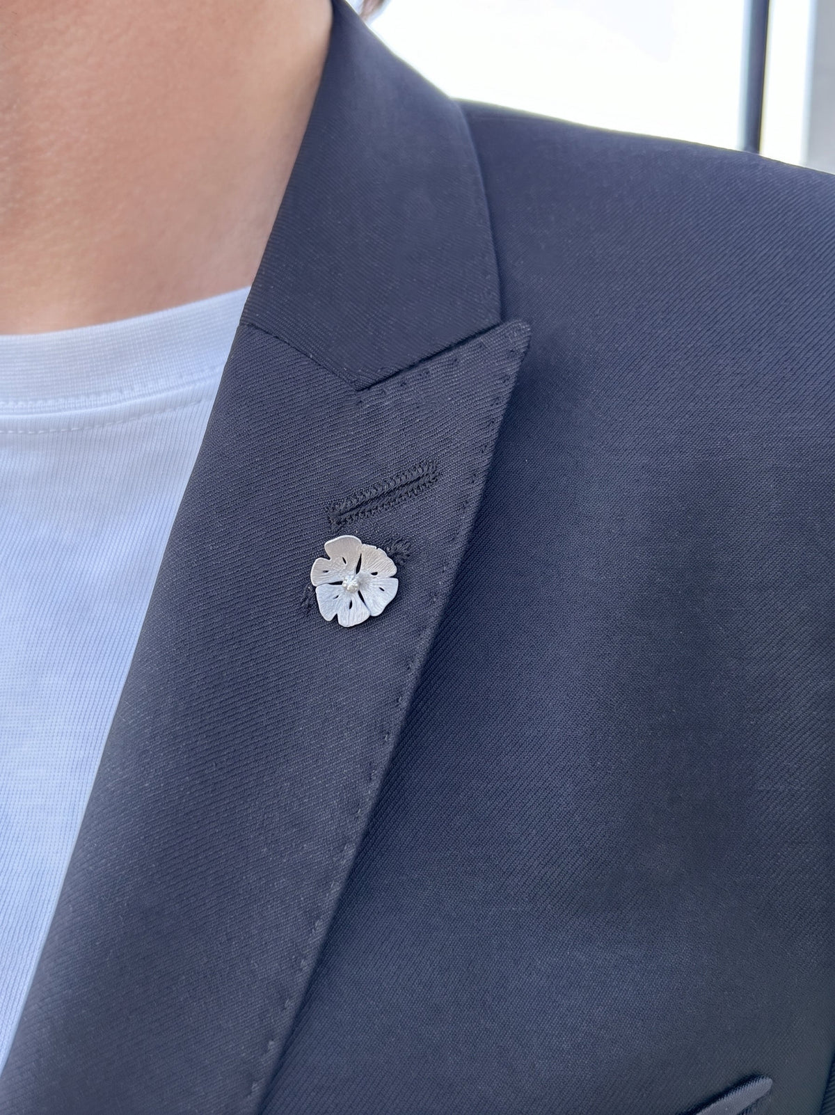 Pin's Ginkgo Petit Modèle - Argent