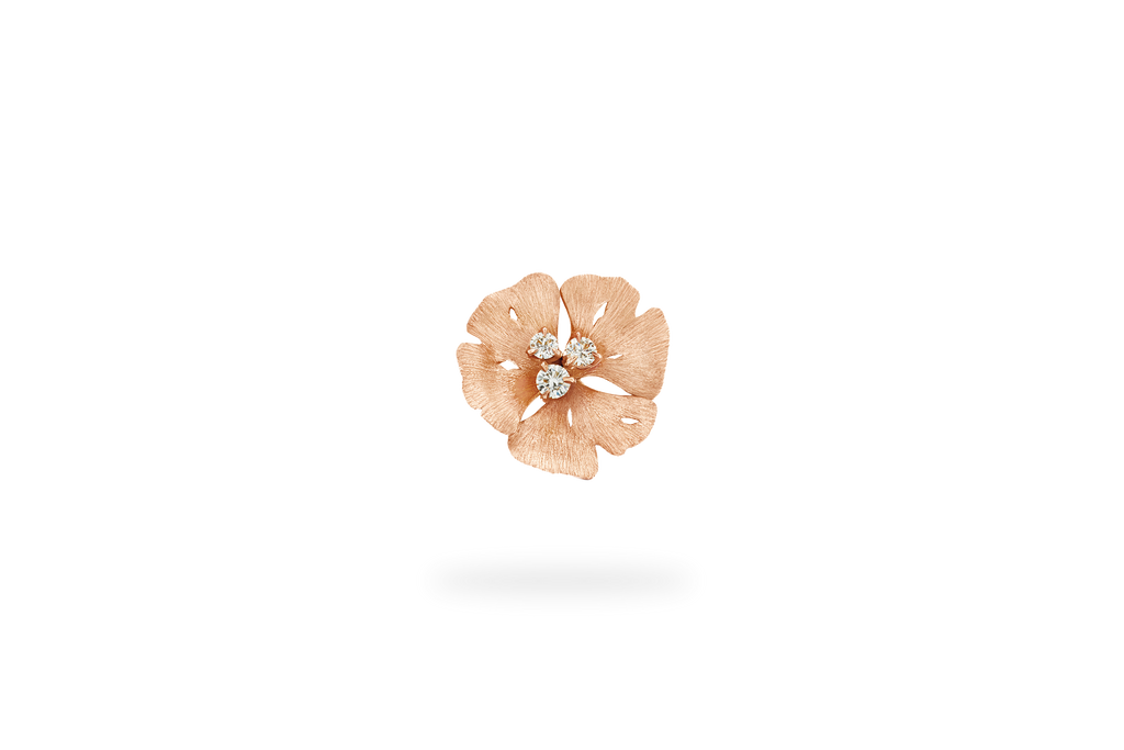Pin's Ginkgo - Or Rose