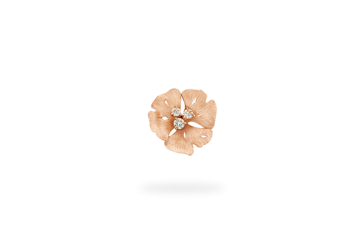 Pin's Ginkgo - Or Rose
