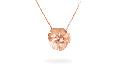 Ginkgo Medium Necklace - Rose Gold
