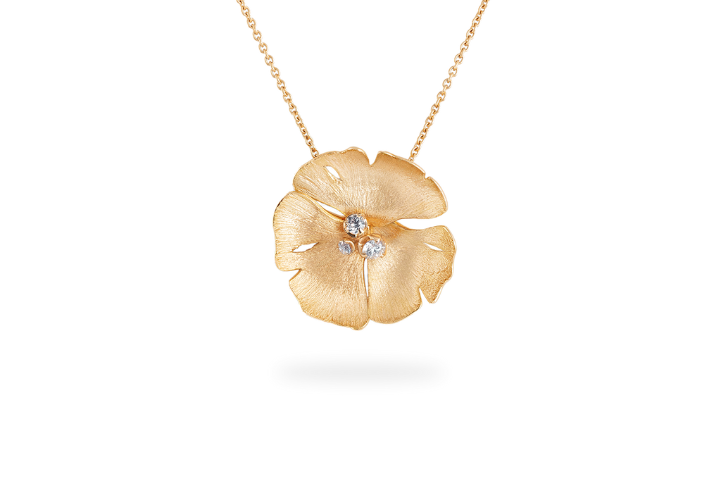 Collier Ginkgo Grand Modèle - Or Jaune