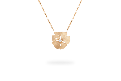 Collier Ginkgo Petit Modèle - Or Jaune