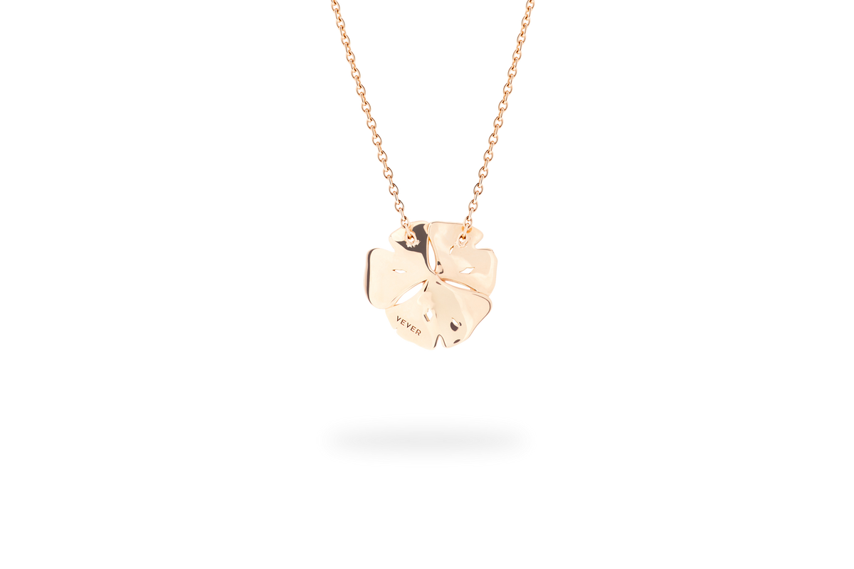 Collier Ginkgo Petit Modèle - Or Jaune