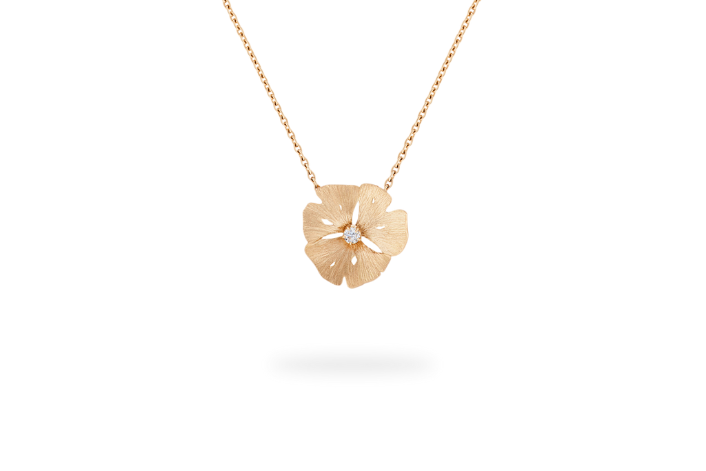 Collier Ginkgo Petit Modèle - Or Jaune