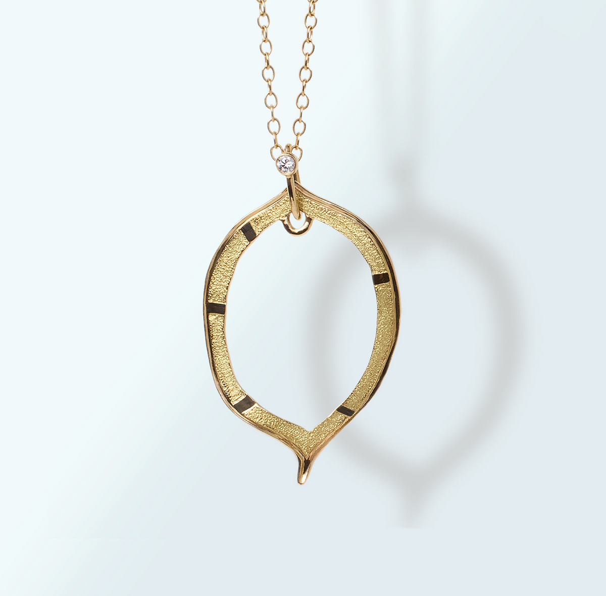 Pendentif Pépite Contour - Grand Modèle