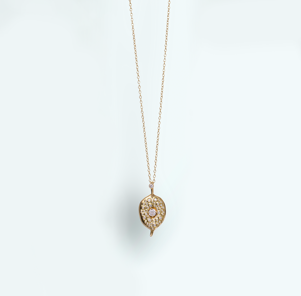 Pendentif Pépite pavé - petit modèle