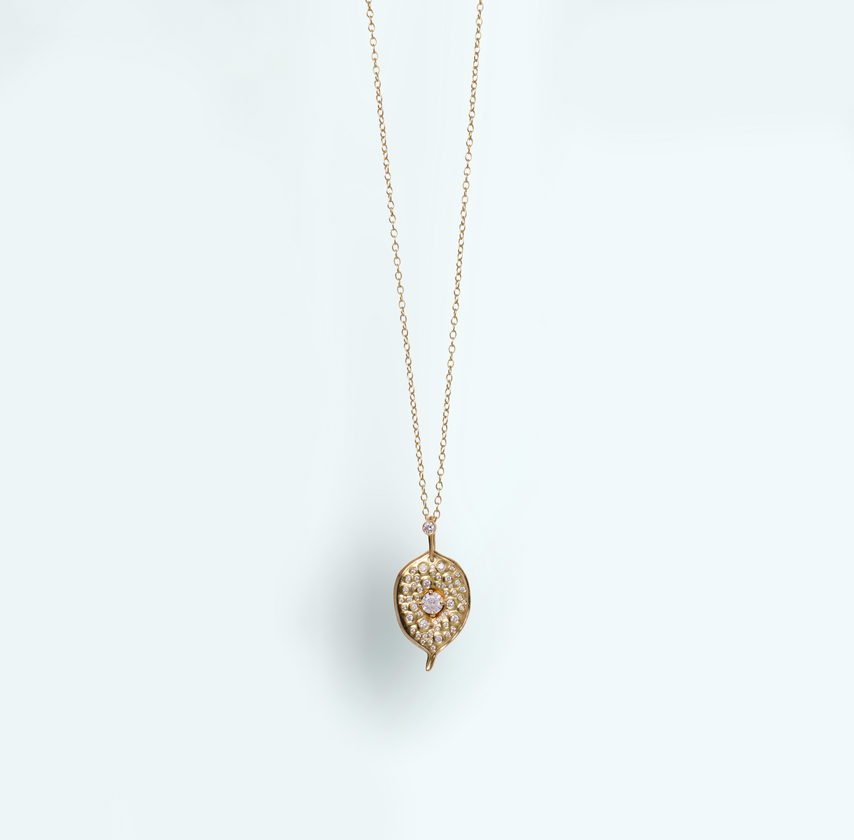 Pendentif Pépite pavé - petit modèle