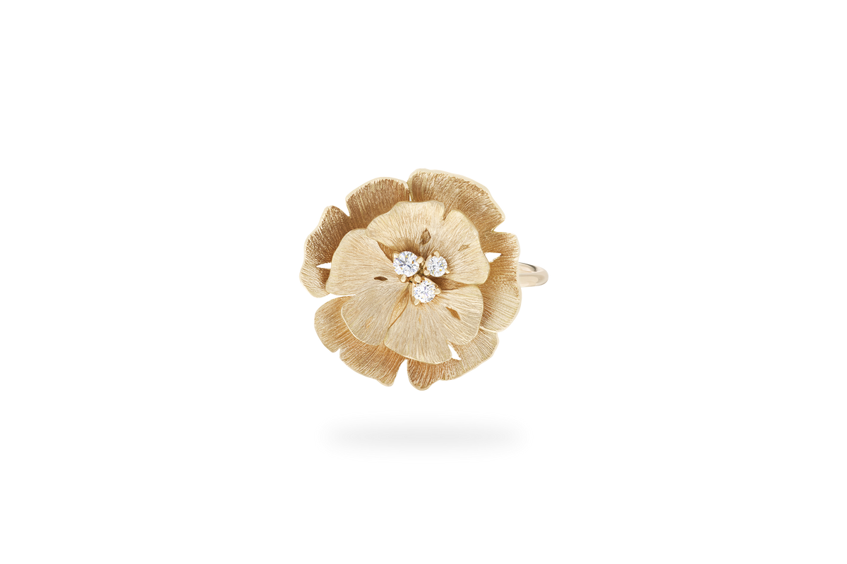 Bague Ginkgo Grand Modèle - Or Jaune