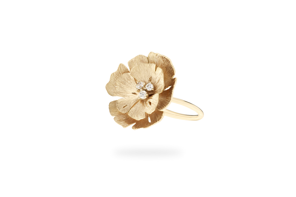 Bague Ginkgo Grand Modèle - Or Jaune