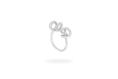 Tourbillon 1 Diamond Ring - White Gold