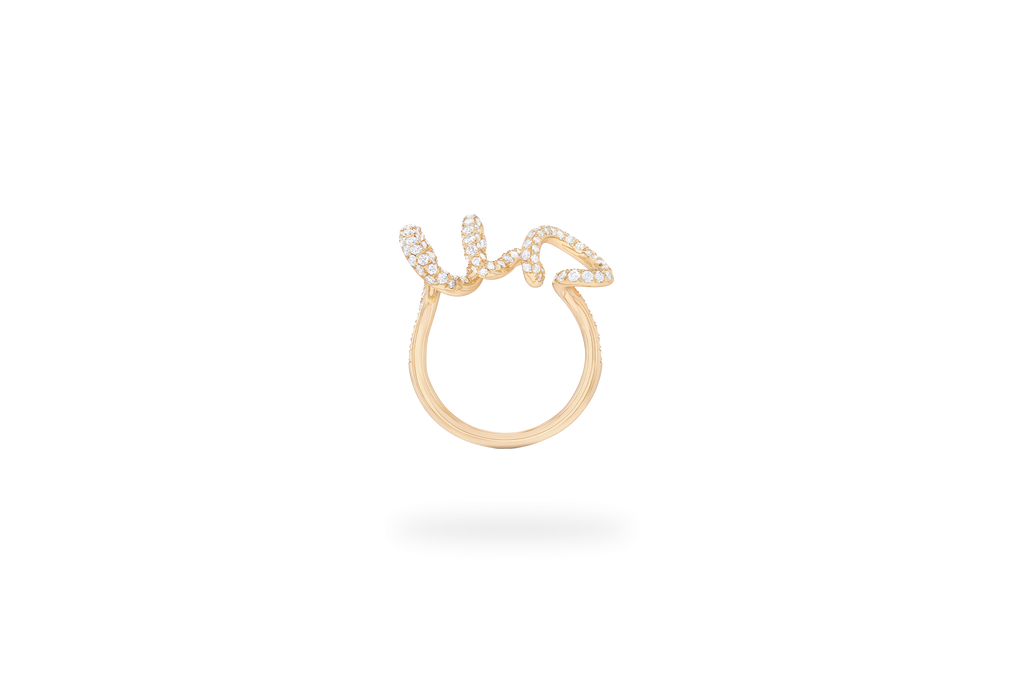 Pavé Tourbillon Ring - Yellow Gold