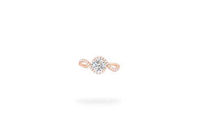 Bague Embrace Pavée 1ct - Or Rose
