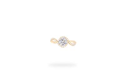 Bague Embrace Pavée 1ct - Or Jaune