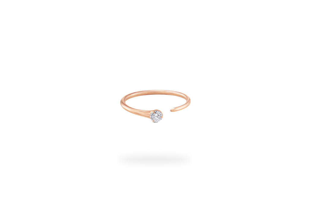 Elixir Mini Open Ring - Rose Gold