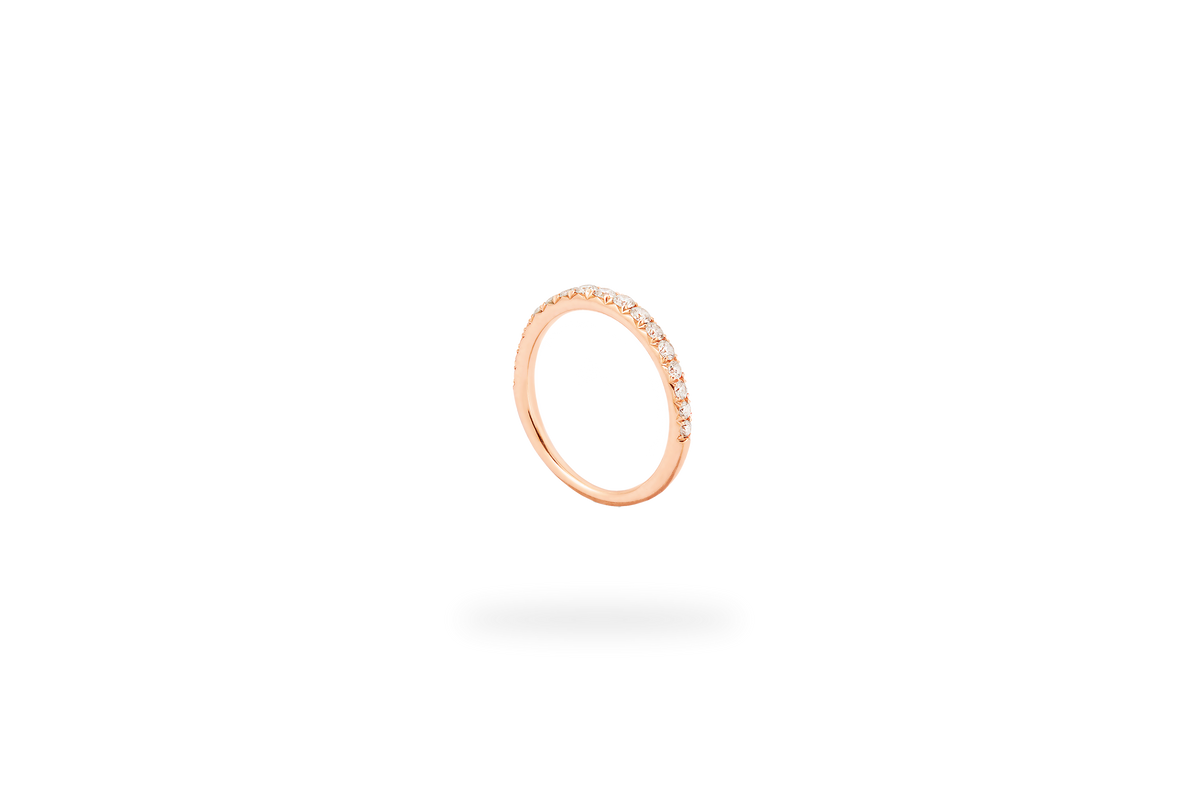 Elixir Paved Band - Rose Gold