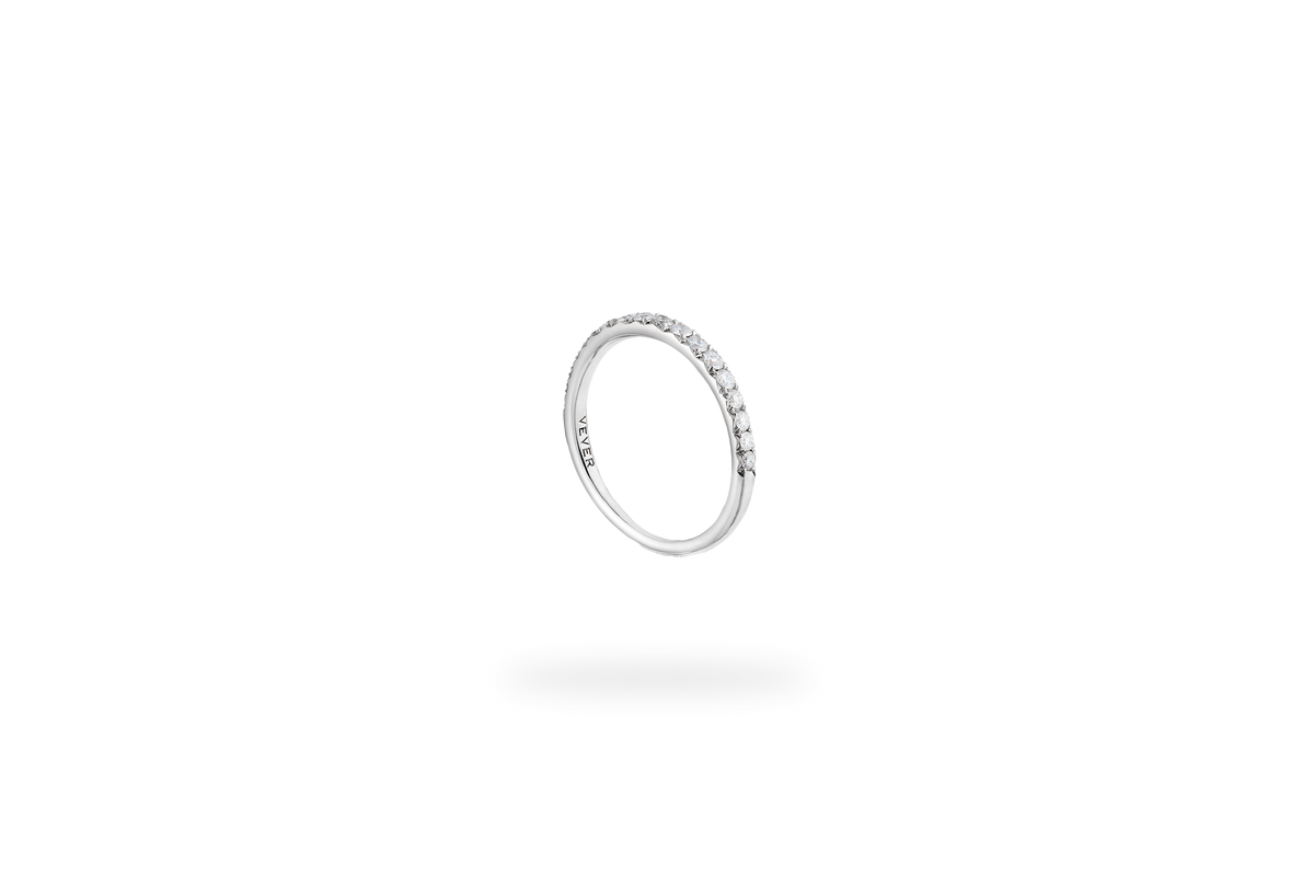 Elixir Paved Band - White Gold