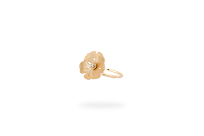 Ginkgo Small Ring - Yellow Gold