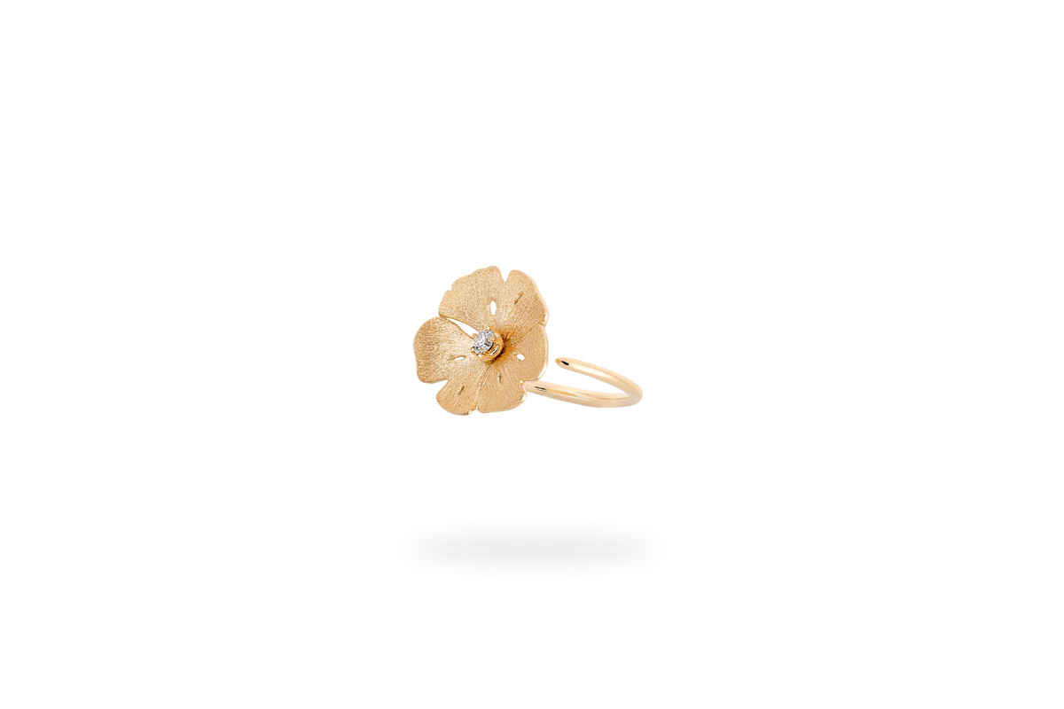 Bague Ginkgo Petit Modèle - Or Jaune