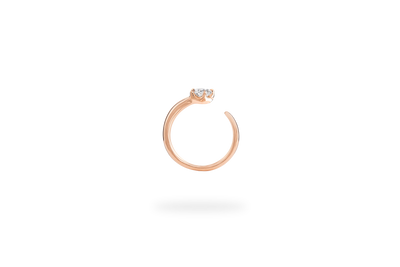 Bague Ouverte Elixir 0.3ct - Or Rose