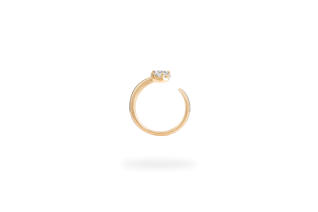 Bague Ouverte Elixir 0.3ct - Or Jaune