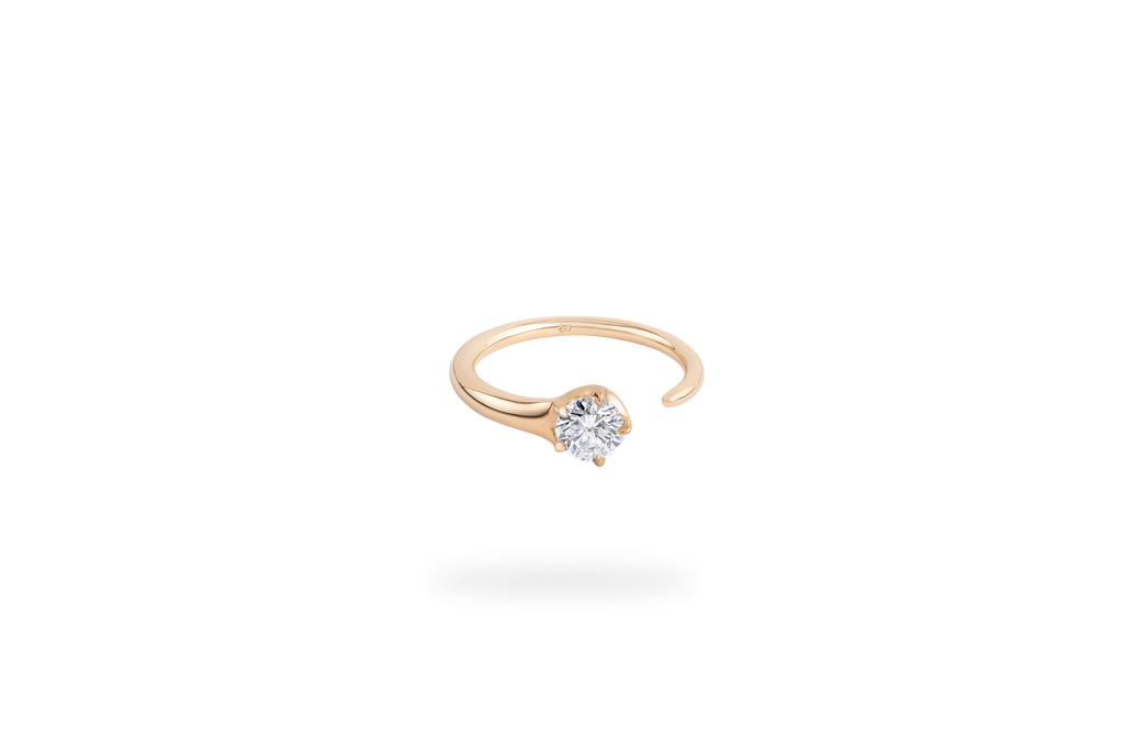 Bague Ouverte Elixir 0.3ct - Or Jaune