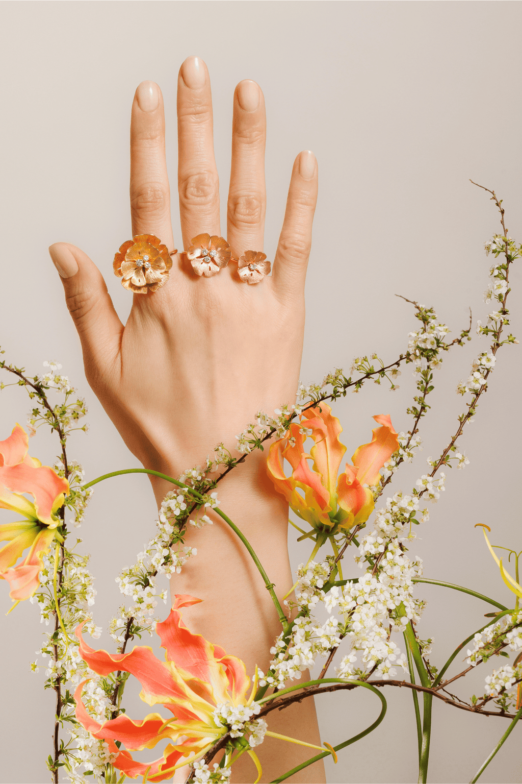 Bague Ginkgo Petit Modèle - Or Jaune