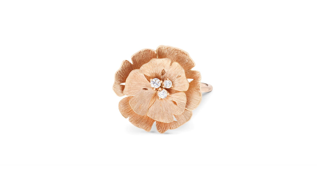 Bague Ginkgo - Or Rose