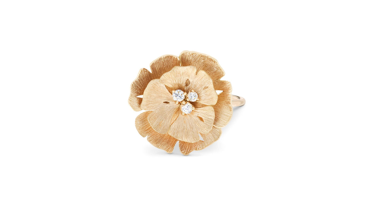 Bague Ginkgo - Or Rose
