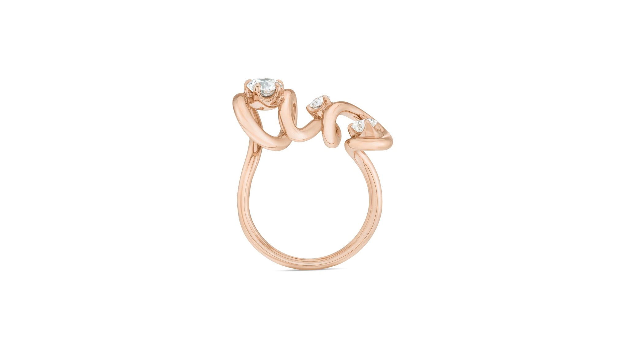 Bague oui dior or rose outlet