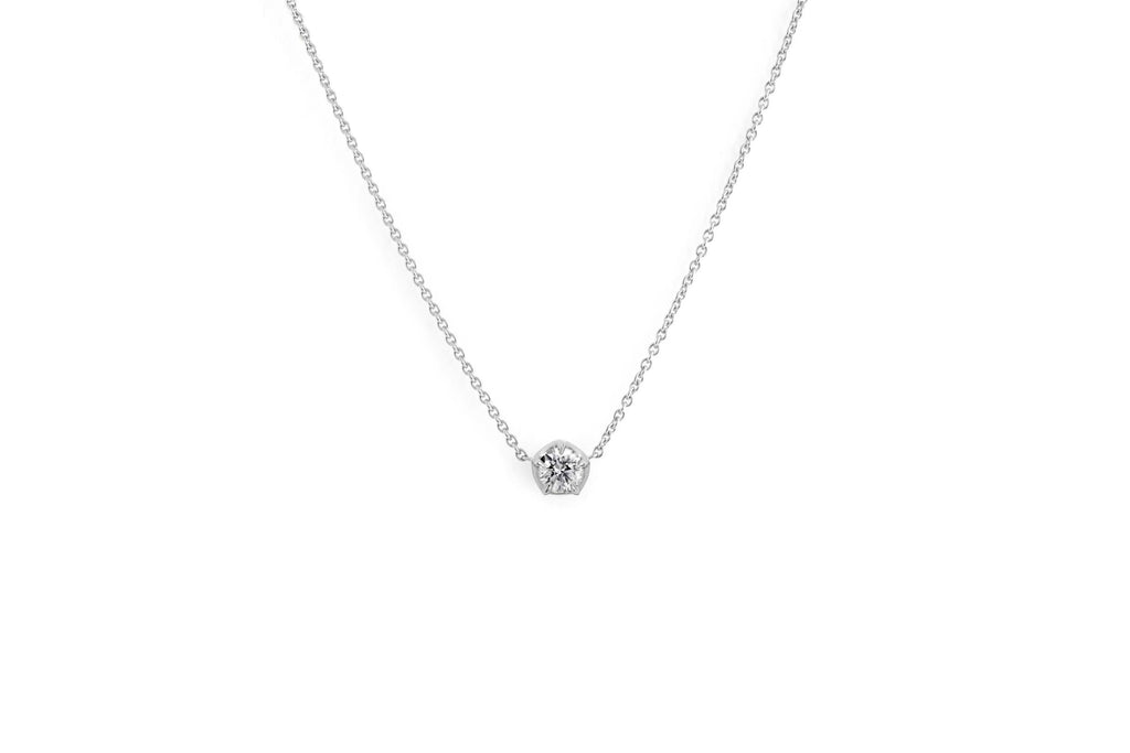 vever collier pendentif or diamant solitaire bijou bijoux