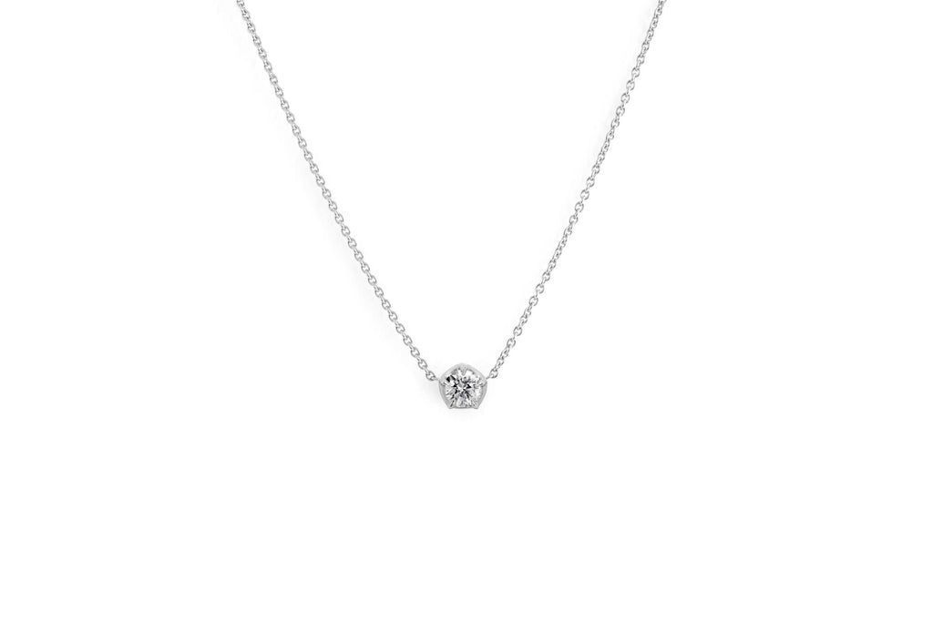 vever collier pendentif or diamant solitaire bijou bijoux