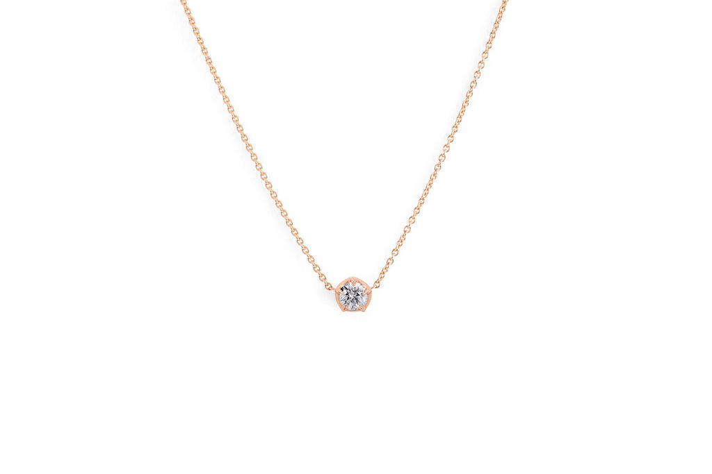 vever collier pendentif or diamant solitaire bijou bijoux