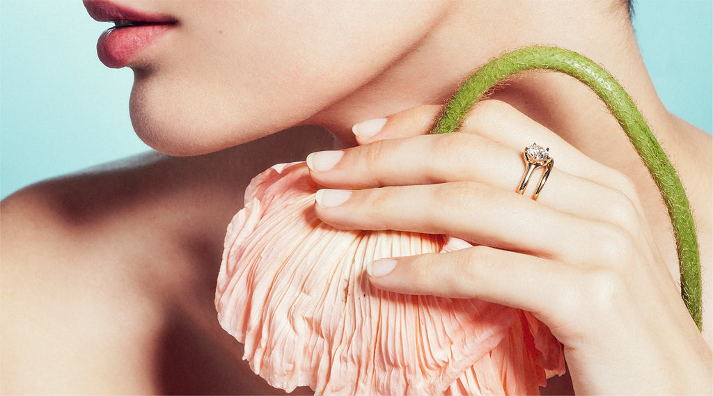 vever bague or diamant diamants solitaire mariage fiançailles