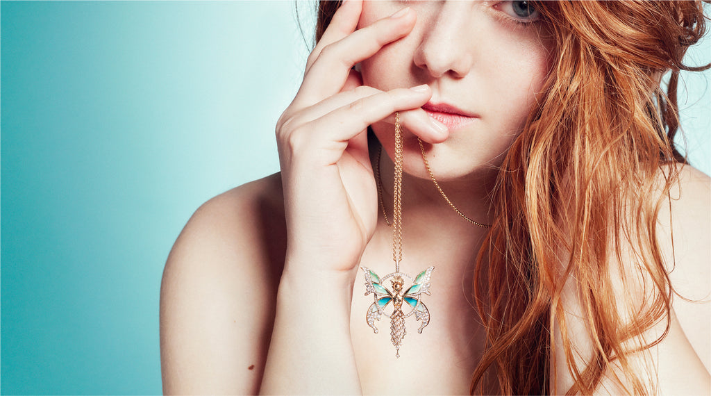 vever collier pendentif or diamants haute joaillerie